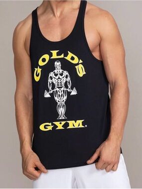Gold's Gym Black Logo Tank Top for Men